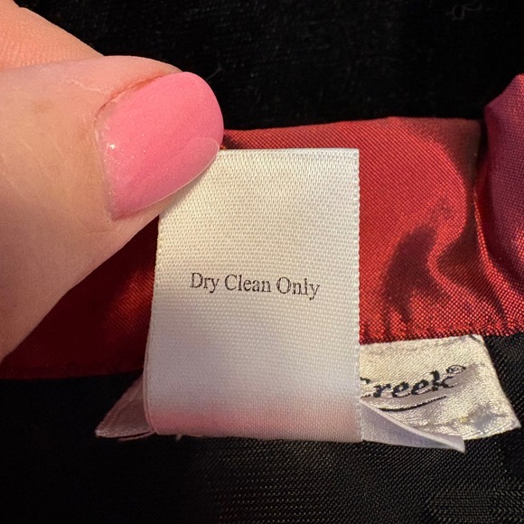 Coldwater Creek Vintage Velvet Tapestry Jacket Black Red Art to Wear Blazer L - Picture 4 of 4